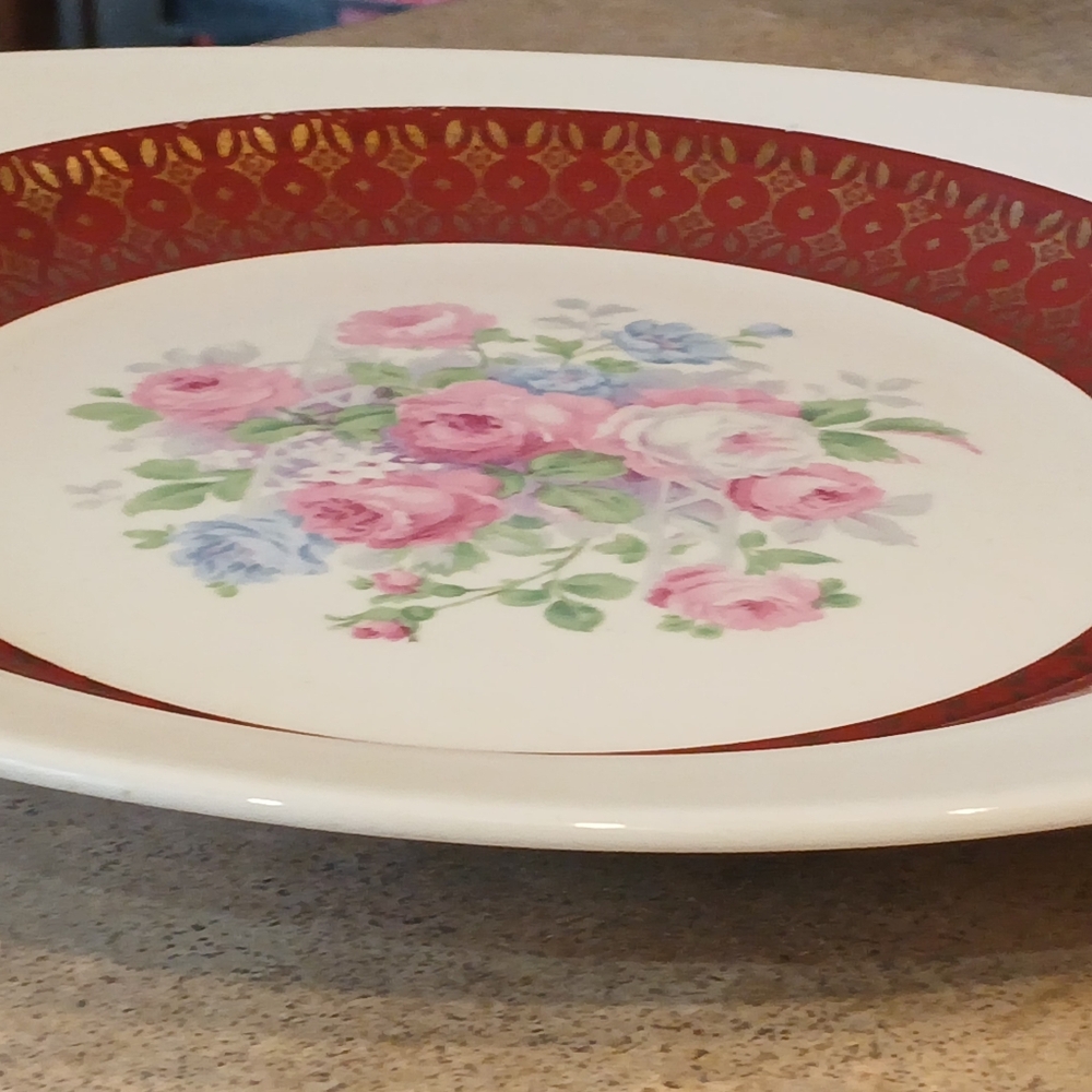 Royal Rajah Maroon Platter - Picture 11 of 12